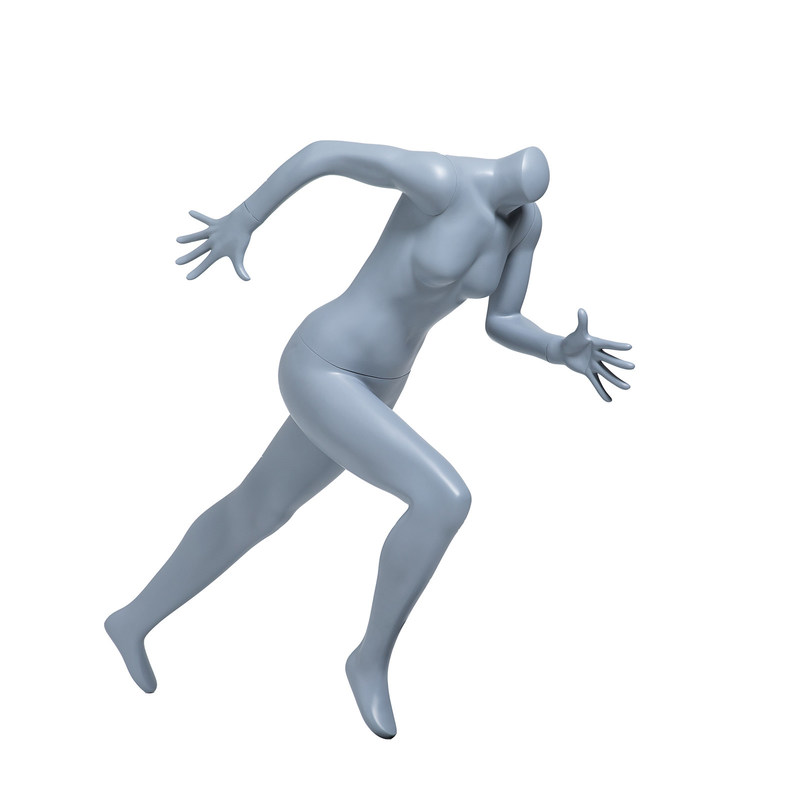 Running Pose Kopflose weibliche Schaufenstermaler angepasste Farbe für Sportbekleidung